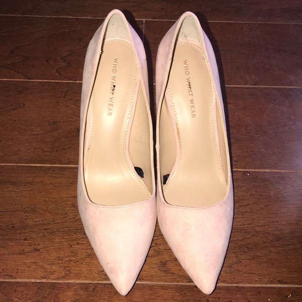 Blush pink heels